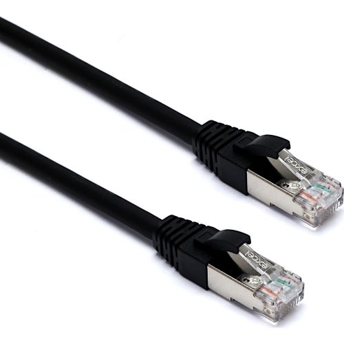 Excel CAT6a beltéri patchkábel, 1 m, fekete