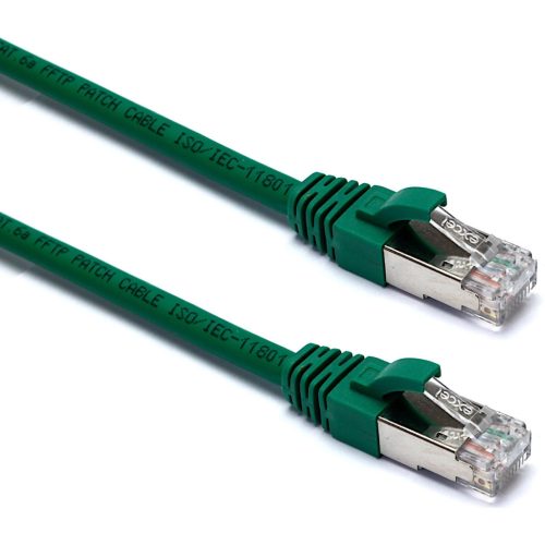 Excel CAT6a beltéri patchkábel, 1 m, zöld