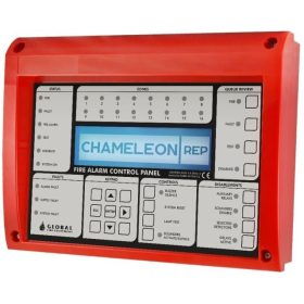   Global Fire CHAMELEON DISPLAY másodkezelő hálózatba kapcsolt GEKKO, OCTO+ és NODE+ rendszerekhez.