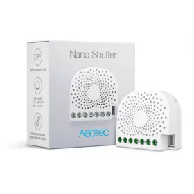   Aeotec Nano Shutter, süllyesztve szerelhető, Z-Wave vezeték nélküli kommunikáció, Grenton rendszerekhez illeszthető