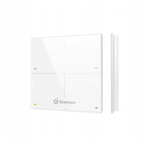   Grenton TOUCH PANEL, 4 db érintőgomb, TF-busz kommunikáció, fehér (1 gomb akár 4 funkció, beépített hőmérséklet érzékelő