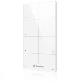   Grenton TOUCH PANEL, 8 db érintőgomb, TF-busz kommunikáció, fehér (1 gomb akár 4 funkció, beépített hőmérséklet érzékelő