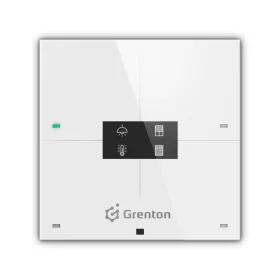   Grenton SMART PANEL, OLED kijelző, 4 db érintőgomb, Wi-Fi kommunikáció, fehér