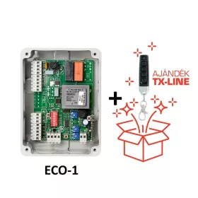   Beninca ECO-1+  vezérlőegység ajándék TX-LINE adóval, egymotoros, max.350W