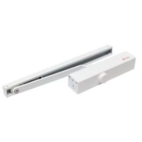   Csúszósínes ajtócsukó termostabil hidraulikus olajjal, 60-85kg-os ajtóra, két sebességállítási és egy erőállítási lehető