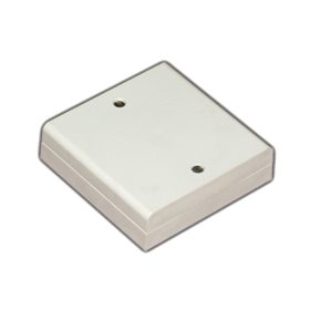   szabotázsvédett kötődoboz, 65 x 65 x 18 mm, műanyag, univerzális, tamper, szürke