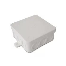   puhafalú kötődoboz, 85 x 85 x 38 mm, IP54, műanyag, univerzális, fehér