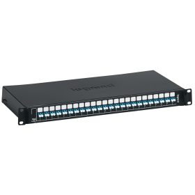   Legrand Optikai patch panel 24xLC duplex monomód 032161, patch panel, beltéri, 19” rackbe szerelhető, LC