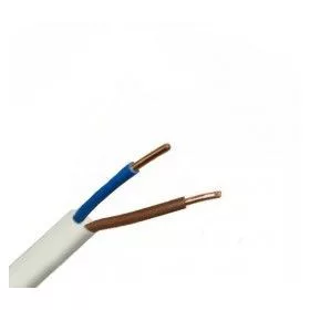 MTK sodrott beltéri tápkábel, 2 x 1,5 mm2, fehér
