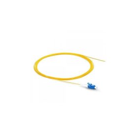   LC/PC optikai szálpigtail, monomódusú OS2 9/125 µm, sárga, L=2 méter, pigtail, beltéri, LCU, OS2, 2m
