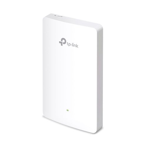 TP-LINK EAP615-Wall AX1800 falba építhető WiFi 6 Access Point, hozzáférési pont, beltéri, 802.11a/b/g/n/ac/ax, 2.4 GHz / 5 GHz, 574 Mbps, 1201 Mbps, Gigabit LAN port 4 db
