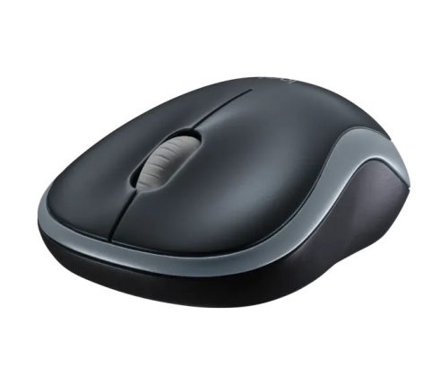 Logitech M185 vezeték nélküli optikai USB egér (szürke), beltéri, 2.4 GHz, USB