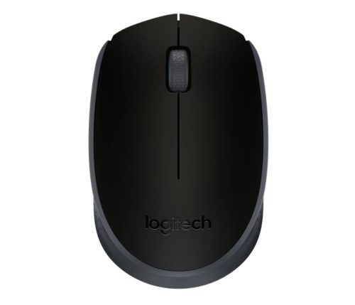 Logitech M171 vezeték nélküli egér (fekete-szürke), beltéri, 2.4 GHz, USB