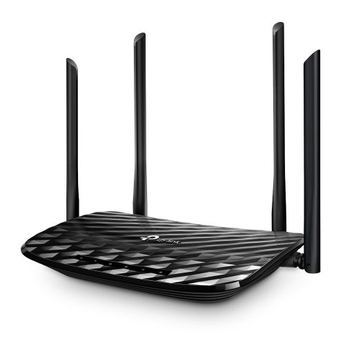 TP-Link WiFi router Archer C6 AC1200, beltéri, asztali, 2.4 GHz / 5 GHz, 300 Mbps, 867 Mbps, 802.11a/b/g/n/ac, Gigabit L