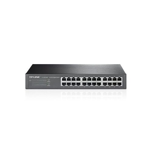 TP-Link switch TL-SG1024D, beltéri, asztali, 13” rackbe szerelhető, nem menedzselhető, Gigabit LAN port 24