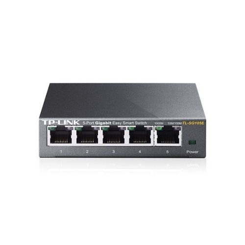 TP-Link switch TL-SG105E, beltéri, asztali, Easy Smart, Gigabit LAN port 5