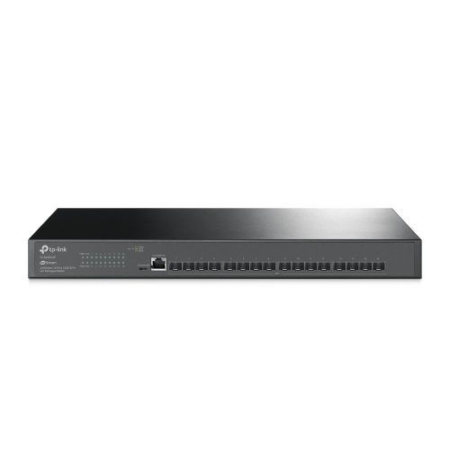 TP-Link TL-SX3016F 16 SFP+ portos switch, beltéri, 19” rackbe szerelhető, Smart menedzsment, Omada Controller, SFP+ port 16