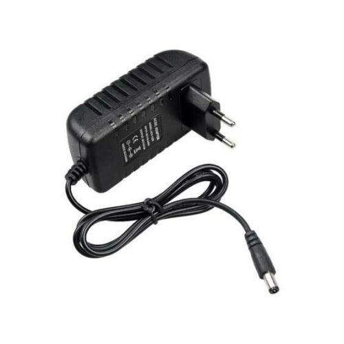 V-TAC dugasz táp adapter, 12 V DC, 2,5 A, 30 W, DC dugó, fekete