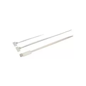   Tracon jelzőcimkés kábelkötegelő, 100x2,5mm, műanyag, natúr, 100 db / csomag