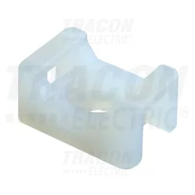   Tracon csavarozható 2 oldalt fűzhető kötegelő talp, 15x10mm, műanyag, natúr