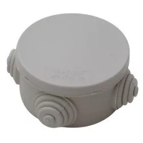   Tracon, puhafalú kötődoboz, 85 x 45 mm, IP44, műanyag, univerzális, IK10, szürke