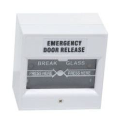 ABK-900D kontaktusos kézi jelzésadó, beltéri, vésznyitó, felületre szerelt, műanyag, fehér, 8 A /30 V DC, 3 A /50 V DC, 86 x 86 x 57 mm, betörhető üveggel