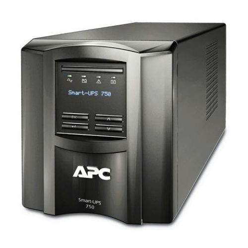 APC szünetmentes tápegység, 230 V AC, 750 VA / 500 W, 8 x IEC C13, 1 x USB, 1 x RJ45, hibajelzés, túlterhelés védelem, t