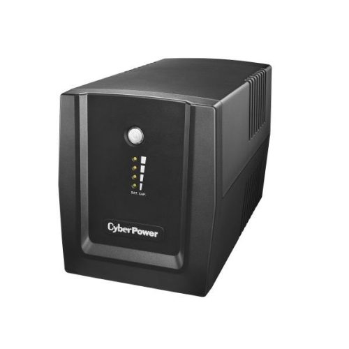 CyberPower szünetmentes tápegység, 230 V AC, 1500 VA / 900 W, 4 x Schuko, 1 x RJ11, hibajelzés, túlterhelés védelem, túl