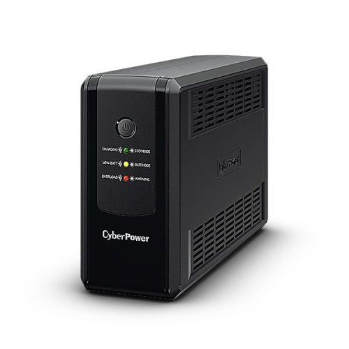 CyberPower szünetmentes tápegység, 230 V AC, 650 VA / 360 W, 3 x Schuko, 1 x RJ11, hibajelzés, túlterhelés védelem, túlf