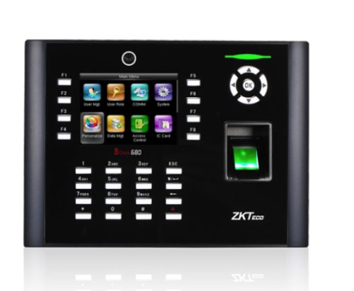 ZKTeco, önálló terminál, ujjlenyomat, TCP/IP, RS232/485, USB, beltéri