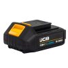 JCB 18BLCD-2-E kefementes fúrókalapács 18V 65Nm 2db 2Ah akkuval, táskában