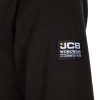 JCB fekete kereknyakú pulóver L