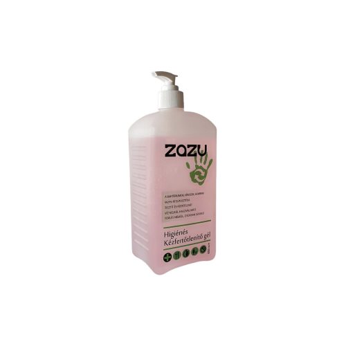 Zazu Higiénés Kézfertőtlenítő gél pumpás adagolóval 1000 ml