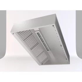   Fali elszívóernyő friss levegő és indukciós befúvással FEFI 10-09 - 100 x 090 x 35 - Normál - 1.4301