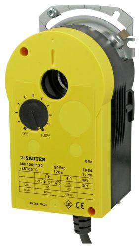 Sauter Csappantyúhajtómű, 5 Nm, 30 s, 230 V~