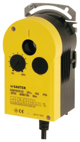 Sauter Csappantyúhajtómű SUT, 10 Nm, 60/120 s, 24 V~/=
