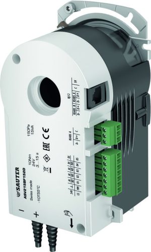 Sauter VAV kompakt szabályozó laboratóriumi és gyógyszeripari alkalmazásokhoz, 10/2 Nm, 3...15 s, 24 V~/=, 0...300 Pa
