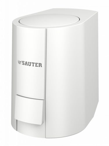 Sauter Folyamatos hő hajtómű egység szelepekre jel út mutatóval, 0…10 V,24 V=/~,NC változat