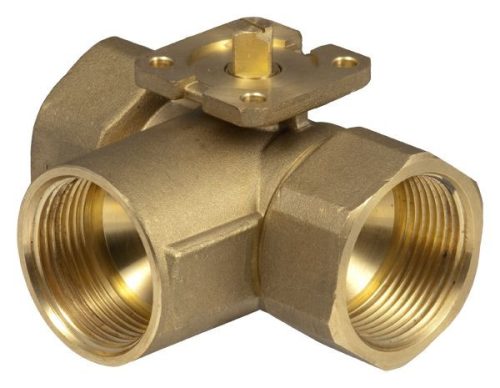 Sauter 3-utas átváltó gömbcsap (L) belső menettel, PN 40, DN 32, Rp 1¼", 13 m³/h