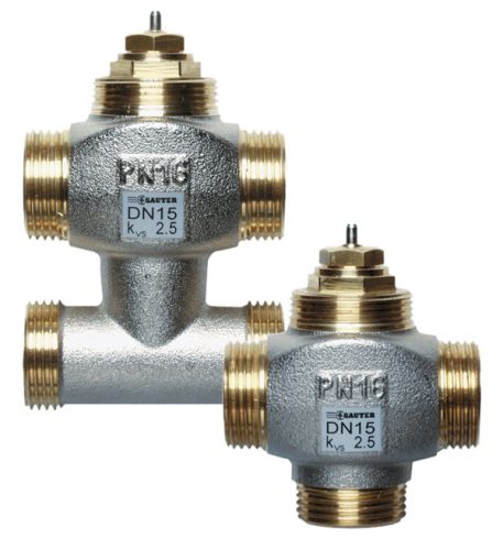 Sauter 3-járatú egység szelep, PN 16, DN 15, G¾" B, 4 m³/h