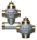 Sauter 3-járatú egység szelep, PN 16, DN 20, G1" B, 5 m³/h