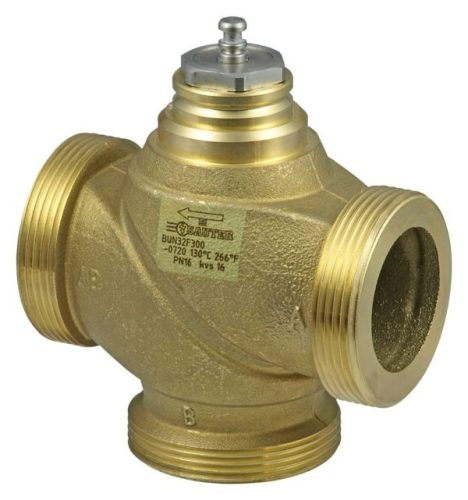 Sauter 3-járatú szelep külső menettel, PN 16, DN 15, G1" B, 4 m³/h