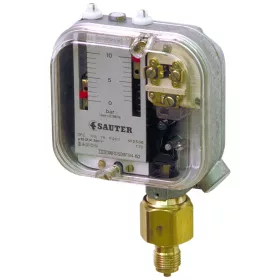   Sauter DFC17B54F001 Nagy teljesítményű nyomáskapcsoló, 0...2.5 bar, 16 bar, 70 °C