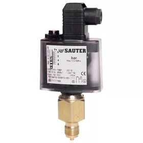   Sauter DSB138F001 Nyomásfigyelők és nyomáskapcsolók, 0...1.6 bar, 0.25...0.65 bar, 12 bar
