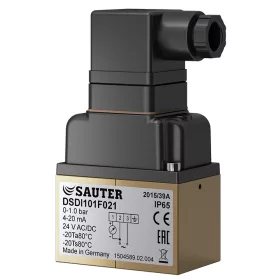   Sauter DSDI101F021 Differenciálnyomás-távadó, 0...1 bar, 4...20 mA, 10 bar, 5 bar