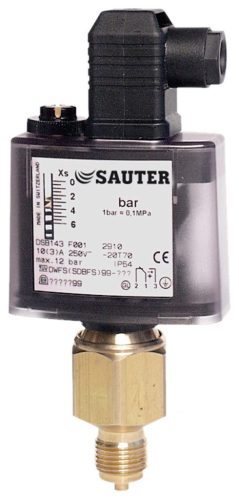 Sauter Nyomásfigyelők és nyomáskapcsolók, 15...40 bar, 1.7...8.2 bar, 60 bar