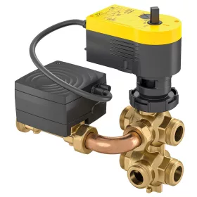   Sauter UVC106BF015 Dinamikus térfogatáram-szabályozó rendszer 6 utas golyóscsappal, DN 15, 0...1400 l/h, BACnet MS/TP