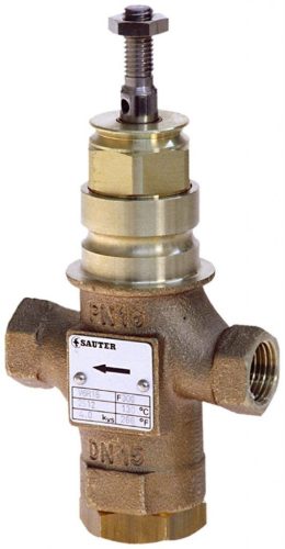 Sauter 2-utas szabályozó szelep belső menettel, PN 16, DN 15, G ½", 4 m³/h