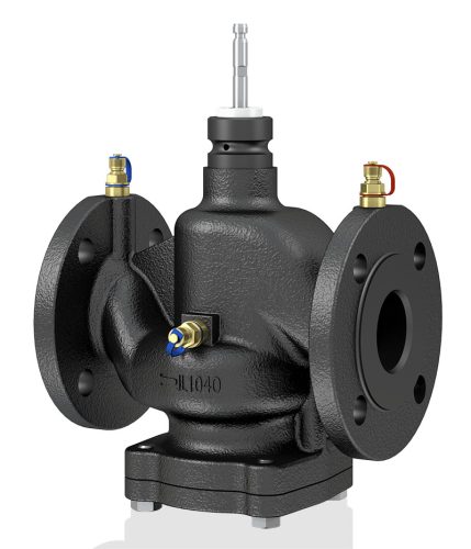 Sauter 2-utas szabályozó szelep dinamikus hidraulikai beszabályozáshoz, PN 16, DN 100, 40 mm, 14.8…90.9 m3/h