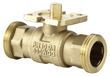 Sauter 2-utas szabályozó gömbcsap, külső menettel, PN 40, DN 32, G 2" B, 10 m³/h